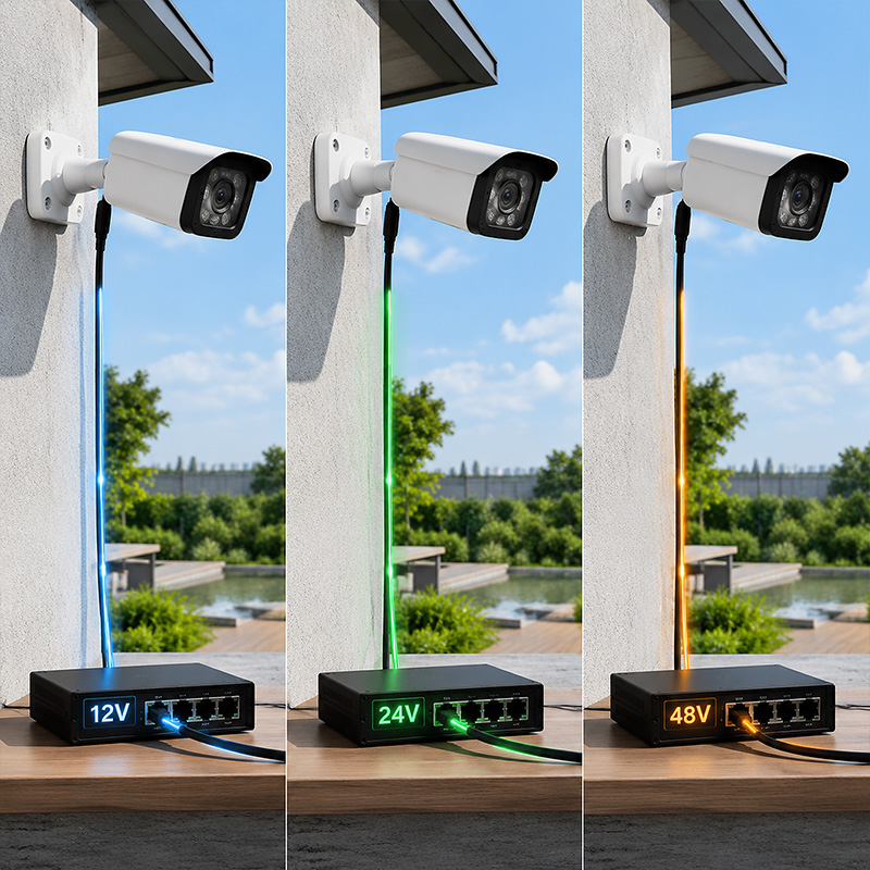 12V vs 24V vs 48V for Outdoor PoE Power