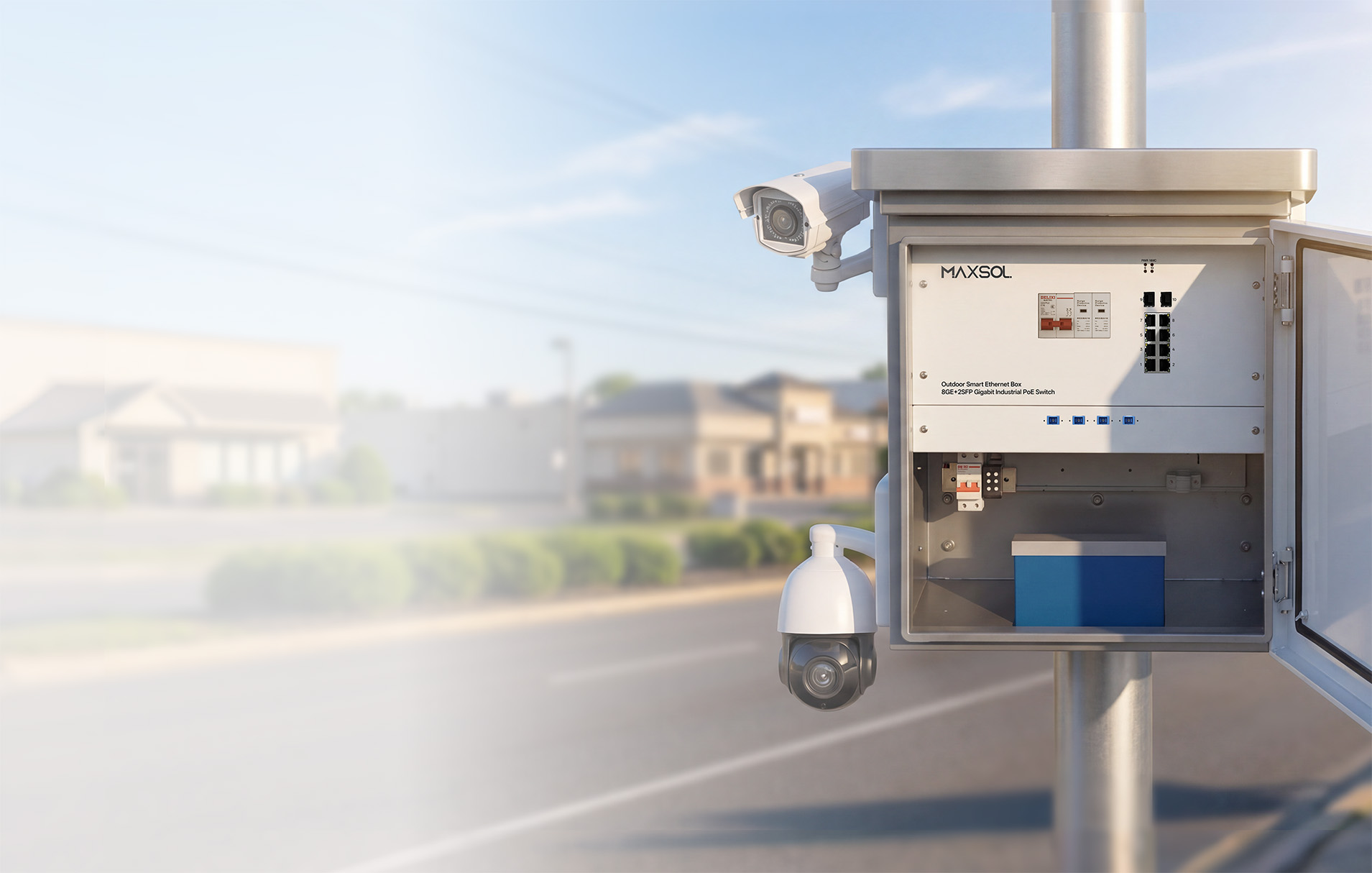 Industrial PoE Smart Box for Outdoor Networking